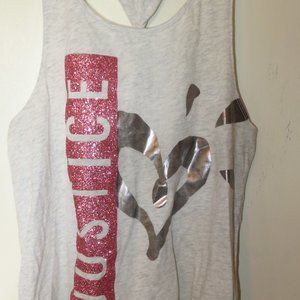 Justice Twist Back Tank Top Girls Size 12